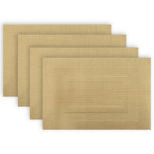 Load image into Gallery viewer, Dainty Home Sonata Woven Textilene Crossweave With Solid Geometric Pattern Reversible 12" x 18" Rectangular Placemat