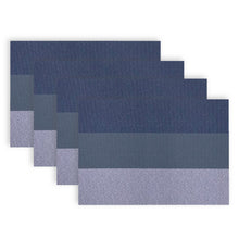 Load image into Gallery viewer, Dainty Home Bal Harbour Woven Texteline Textured Design Reversible 12" x 18" Rectangular Placemats Set of 4