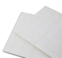 Load image into Gallery viewer, Dainty Home Bostonian Premium Vegan Leather Reversible 2 Pattern 12" x 18" Rectangular Placemat Set Of 4