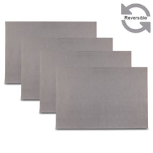 Load image into Gallery viewer, Dainty Home Manhasset Premium Vegan Leather Reversible 2 Pattern 12" x 18" Rectangular Placemat Set Of 4