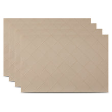 Load image into Gallery viewer, Dainty Home Modena Premium Vegan Leather Reversible 2 Pattern 12" x 18" Rectangular Placemat Set Of 4
