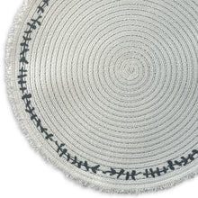 Load image into Gallery viewer, Dainty Home Petals 15" Round Woven Placemats Set of 4 - Durable and Non-Slip Table Mats