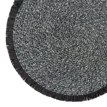 Load image into Gallery viewer, Dainty Home Tijuana 15" Round Woven Placemats with Fringe Detail, Set of 4 – Durable & Reversible