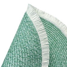 Load image into Gallery viewer, Dainty Home Tijuana 15" Round Woven Placemats with Fringe Detail, Set of 4 – Durable & Reversible