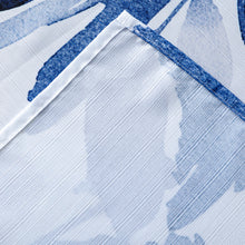 Load image into Gallery viewer, Dainty Home Blue Florals Printed Fabric 3D Designed Textured Fabric Shower Curtain 70" x 72"