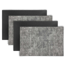 Load image into Gallery viewer, Dainty Home Amalfi Faux Leather Reversible 2 Pattern 12" x 18" Rectangular Placemat Set