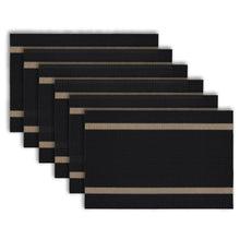 Load image into Gallery viewer, Dainty Home Annandale Woven Texteline Textured Design Reversible 12" x 18" Rectangular Placemats Set of 6