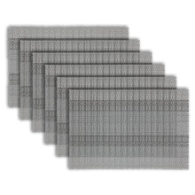 Load image into Gallery viewer, Dainty Home Yorkshire Woven Texteline Textured Design Reversible 12" x 18" Rectangular Placemats Set of 6