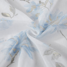 Load image into Gallery viewer, Dainty Home Jacqueline Linen Textured Metallic Fabric Shower Curtain with 12 Matching Hooks 70" x 72"