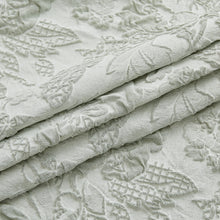Load image into Gallery viewer, Dainty Home Anais Heavy Sculpted Jacquard Floral Textured Polyester Fabric Shower Curtain, 72" x 72"