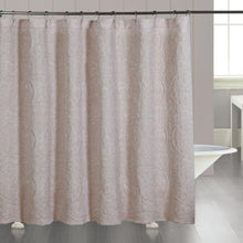 Load image into Gallery viewer, Dainty Home Boheme Medallion Jacquard Textured Soft Polyester Fabric Shower Curtain, 72" x 72"