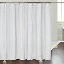 Load image into Gallery viewer, Dainty Home Boheme Medallion Jacquard Textured Soft Polyester Fabric Shower Curtain, 72" x 72"