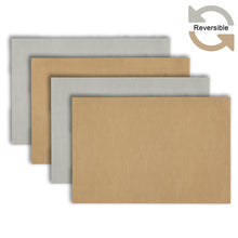 Load image into Gallery viewer, Dainty Home Florence Faux Leather Reversible 2 Color 12" x 18" Rectangular Placemat Set