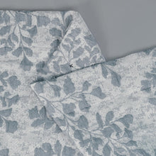 Load image into Gallery viewer, Dainty Home Heather Woven Leaf Jacquard Soft Polyester Textured Fabric Shower Curtain, 72" x 72"