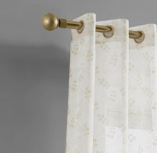 Load image into Gallery viewer, Dainty Home Clarissa Linen Textured Metallic Light Filtering Grommet Curtain Panel Pair