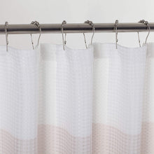 Load image into Gallery viewer, Dainty Home Ombre Waffle 3D Striped Waffle Weave Textured Ombre Stripe Designed Fabric Shower Curtain