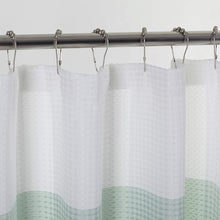 Load image into Gallery viewer, Dainty Home Ombre Waffle 3D Striped Waffle Weave Textured Ombre Stripe Designed Fabric Shower Curtain
