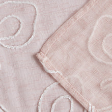 Load image into Gallery viewer, Dainty Home Stella 3D Linen Look Textured Floral 3D Chenille Designed Fabric Shower Curtain
