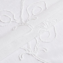 Load image into Gallery viewer, Dainty Home Stella 3D Linen Look Textured Floral 3D Chenille Designed Fabric Shower Curtain