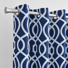 Load image into Gallery viewer, Dainty Home Trellis Printed 3D Designed Blackout Thermal Insulated Grommet Single Panel