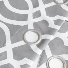 Load image into Gallery viewer, Dainty Home Trellis Printed 3D Designed Blackout Thermal Insulated Grommet Single Panel
