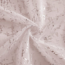 Load image into Gallery viewer, Dainty Home Lindsey Linen Textured Metallic Fabric Shower Curtain with 12 Matching Hooks 70" x 72"
