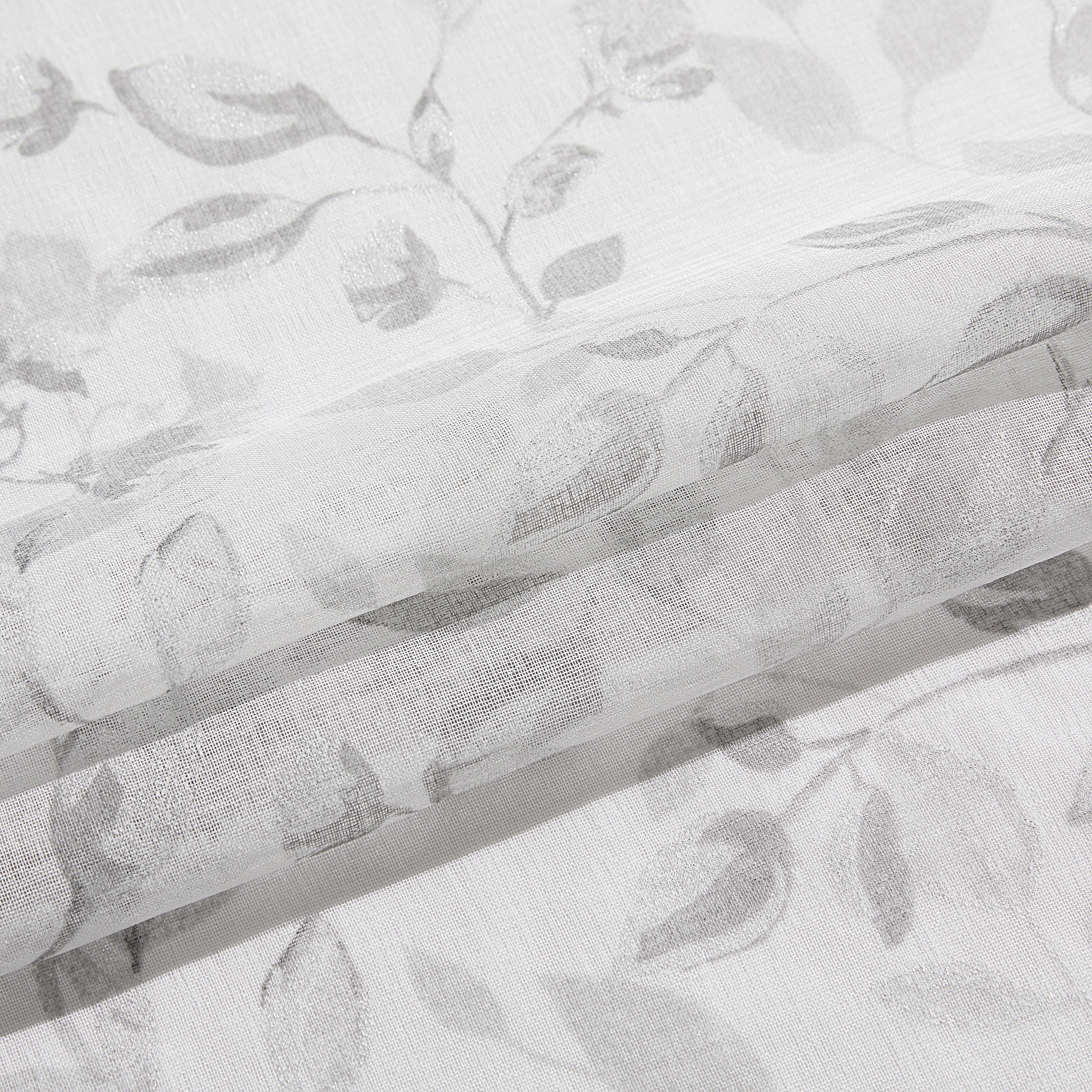 Dainty Home Cecily Linen Textured Metallic Light Filtering Grommet Curtain Panel Pair
