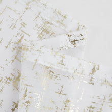 Load image into Gallery viewer, Dainty Home Lindsey Linen Textured Metallic Fabric Shower Curtain with 12 Matching Hooks 70" x 72"
