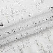 Load image into Gallery viewer, Dainty Home Lindsey Linen Textured Metallic Fabric Shower Curtain with 12 Matching Hooks 70" x 72"
