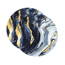 Load image into Gallery viewer, Dainty Home Marble Cork Foil Printed Marble Granite Designed Thick Cork Textured 15" x 15" Round Placemats
