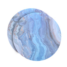 Load image into Gallery viewer, Dainty Home Marble Cork Foil Printed Marble Granite Designed Thick Cork Textured 15" x 15" Round Placemats
