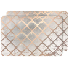 Load image into Gallery viewer, Dainty Home Marble Cork Foil Printed Marble Granite Designed Thick Cork Textured 12" x 18" Rectangular Placemats

