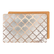 Load image into Gallery viewer, Dainty Home Marble Cork Foil Printed Marble Granite Designed Thick Cork Textured 12" x 18" Rectangular Placemats
