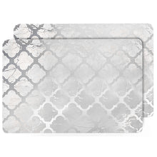 Load image into Gallery viewer, Dainty Home Marble Cork Foil Printed Marble Granite Designed Thick Cork Textured 12" x 18" Rectangular Placemats
