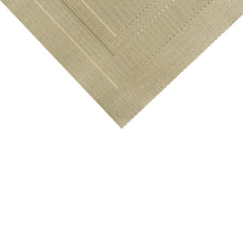 Load image into Gallery viewer, Dainty Home Sonata Woven Textilene Crossweave With Solid Geometric Pattern Reversible 12" x 18" Rectangular Placemat
