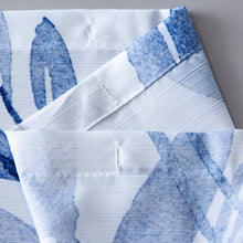 Load image into Gallery viewer, Dainty Home Blue Florals Printed Fabric 3D Designed Textured Fabric Shower Curtain 70" x 72"

