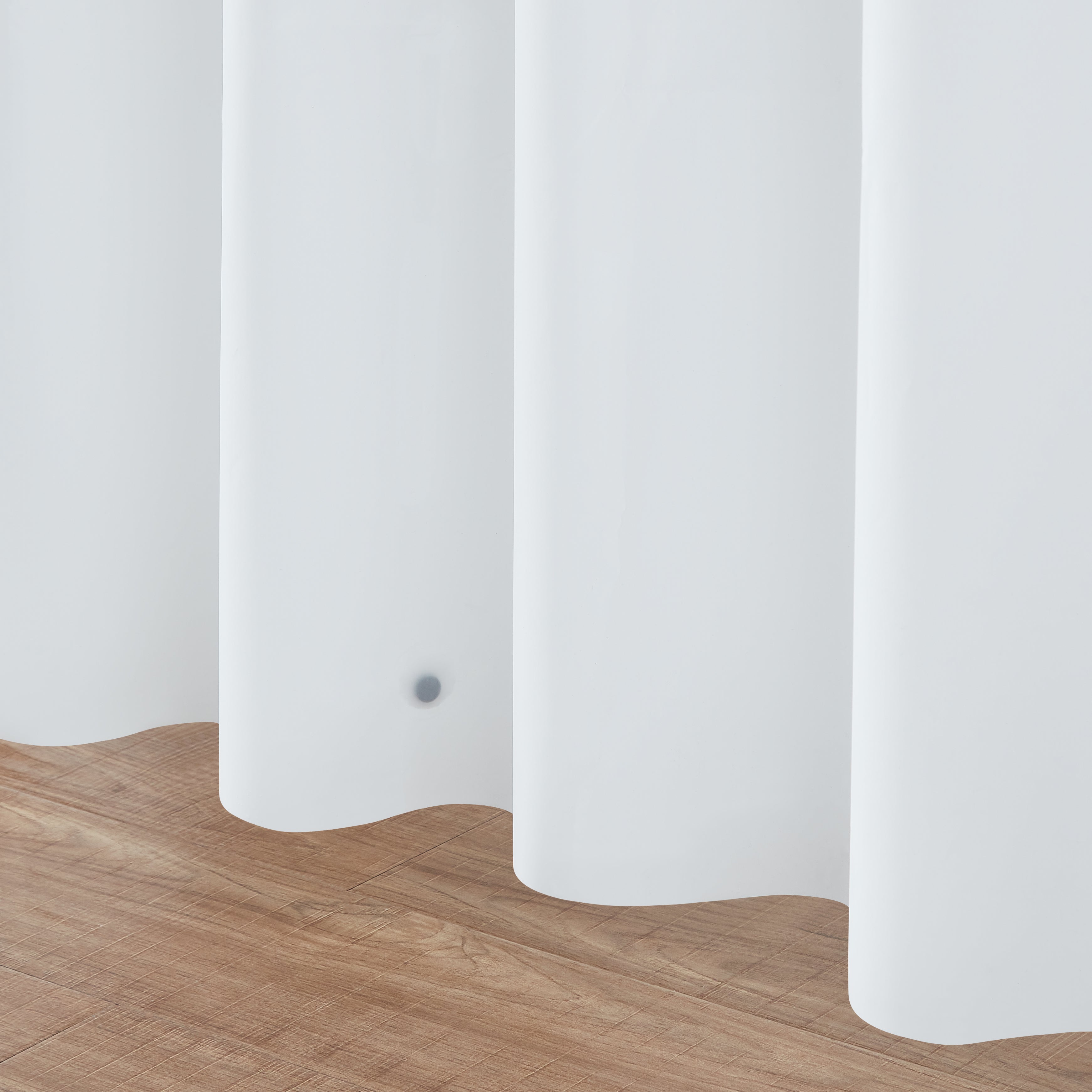 Dainty Home Heavy Weight Shower Curtain Liner With Magnetized Hem