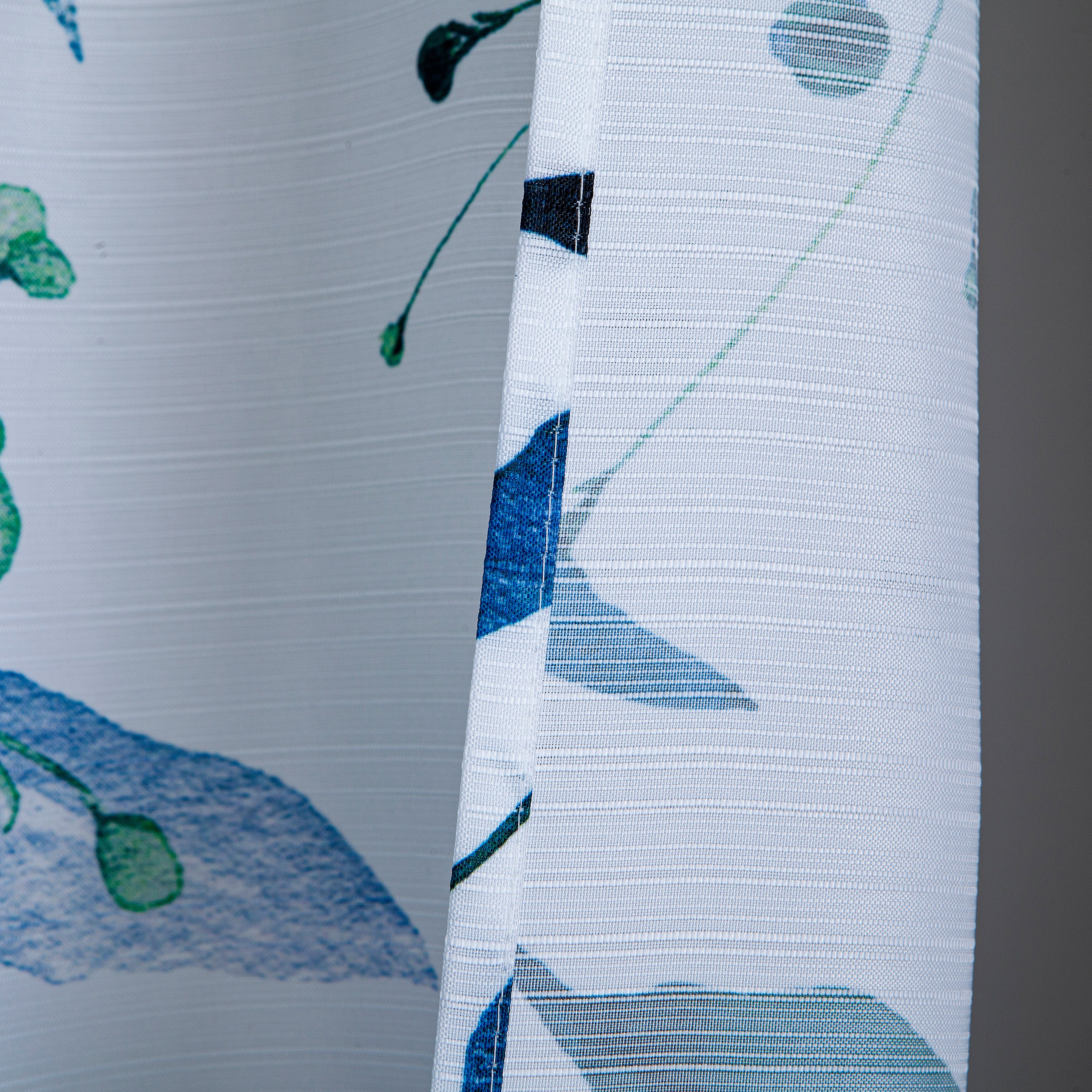 Dainty Home Whisper 3D Textured Fabric Shower Curtain with 12 Metal Rollerball Hooks, 70" x 72"