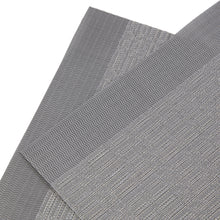 Load image into Gallery viewer, Dainty Home Park Avenue Reversible Woven Vinyl Rectangular Placemats with Metallic Weave, Set of 6
