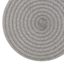 Load image into Gallery viewer, Dainty Home Urban 15" Round Woven Placemats Set of 6 - Durable, Reversible &amp; Non-Slip Table Mats
