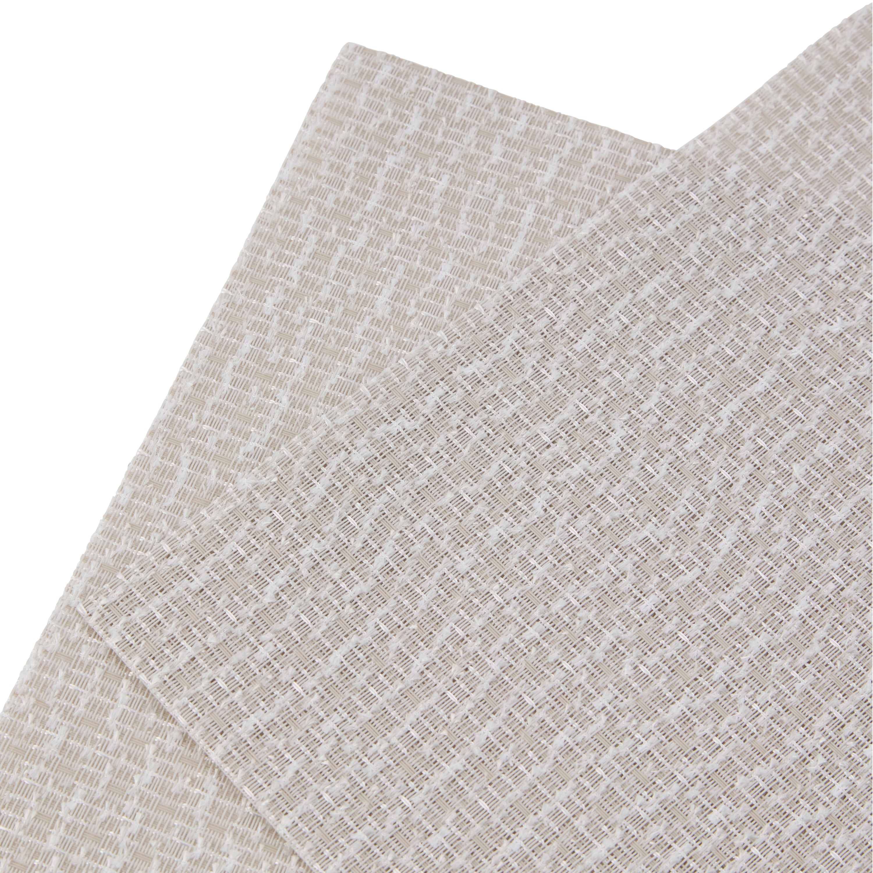 Dainty Home Knotted Boucle Reversible Woven Vinyl Rectangular Placemats, Set of 6