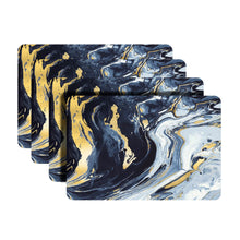 Load image into Gallery viewer, Dainty Home Marble Cork Foil Printed Marble Granite Designed Thick Cork Textured 12" x 18" Rectangular Placemats
