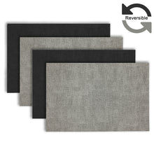 Load image into Gallery viewer, Dainty Home Amalfi Faux Leather Reversible 2 Pattern 12" x 18" Rectangular Placemat Set
