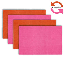 Load image into Gallery viewer, Dainty Home Amalfi Faux Leather Reversible 2 Pattern 12" x 18" Rectangular Placemat Set
