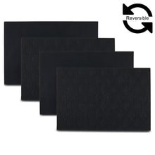 Load image into Gallery viewer, Dainty Home Basel Premium Vegan Leather Reversible 2 Pattern 12" x 18" Rectangular Placemat Set Of 4
