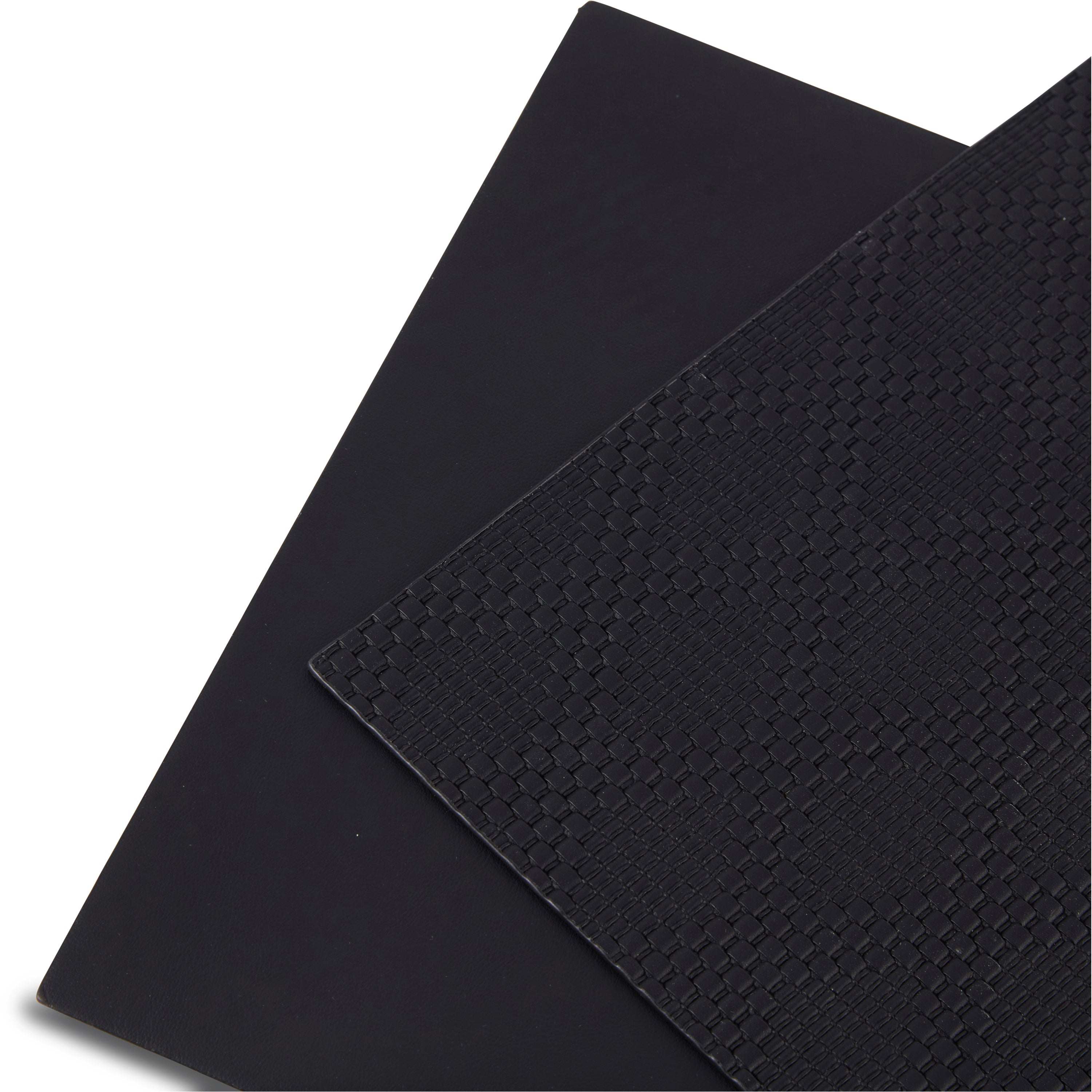 Dainty Home Basel Premium Vegan Leather Reversible 2 Pattern 12" x 18" Rectangular Placemat Set Of 4
