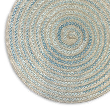 Load image into Gallery viewer, Dainty Home Belmar 15" Round Natural Paper Multicolor Placemats Set of 4 - Durable Table Mats
