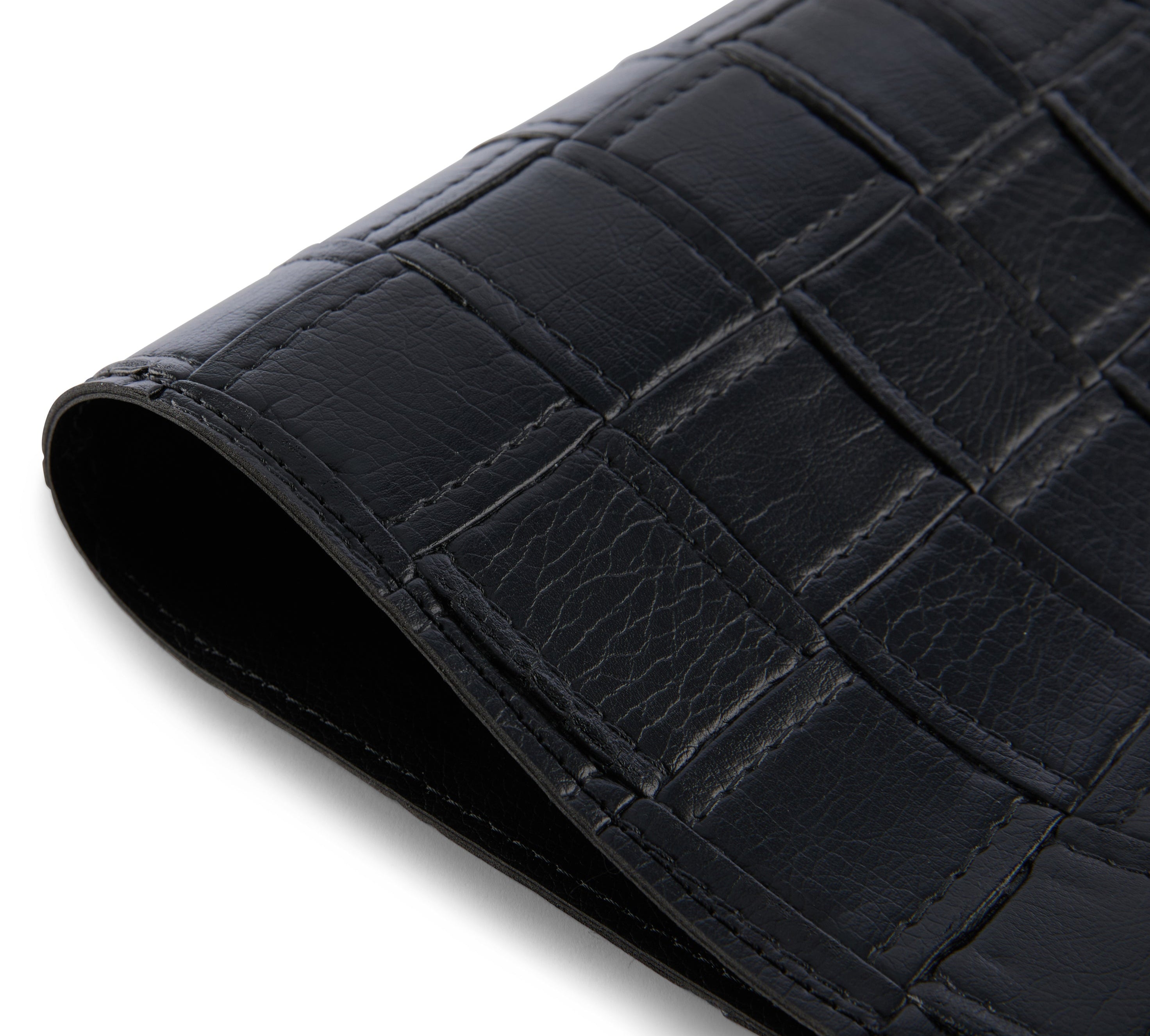 Dainty Home Bostonian Premium Vegan Leather Reversible 2 Pattern 12" x 18" Rectangular Placemat Set Of 4