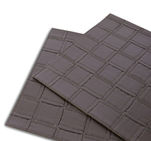 Load image into Gallery viewer, Dainty Home Bostonian Premium Vegan Leather Reversible 2 Pattern 12" x 18" Rectangular Placemat Set Of 4

