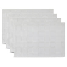 Load image into Gallery viewer, Dainty Home Bostonian Premium Vegan Leather Reversible 2 Pattern 12" x 18" Rectangular Placemat Set Of 4
